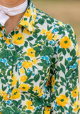BLACK COLT LADIES SHIRT MAGGIE GREEN AND YELLOW FLORAL [SZ:8]
