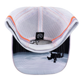 ROPER TRUCKER CAP WESTERN SCENE PURPLE/WHITE