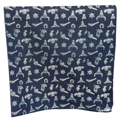BUSH MITS NECK SCARF - NAVY ESTON JONES [SZ:OS]