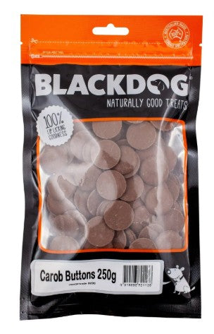 BLACKDOG CAROB BUTTON 500G DOG TREAT