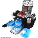 UNDENIABLE INSULATED COOLER LUNCH VANITY BAG BLACK