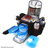 UNDENIABLE INSULATED COOLER LUNCH VANITY BAG BLACK