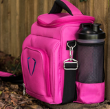 UNDENIABLE UPRIGHT INSULATED COOLER LUNCH VANITY BAG PINK