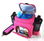 UNDENIABLE UPRIGHT INSULATED COOLER LUNCH VANITY BAG PINK