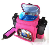 UNDENIABLE UPRIGHT INSULATED COOLER LUNCH VANITY BAG PINK