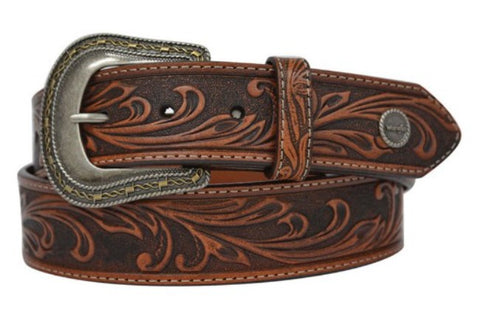 WRANGLER MENS BELT DUSTY COFFEE-CHESTNUT [SZ:30]