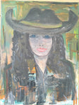 LYNN TUCKER ORIGINAL ART CYOTE COWGIRL