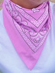 TREASURE CHEST CO SCARF - PAISLEY BASICS SCARF - PALE PINK 