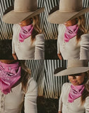 TREASURE CHEST CO SCARF - PAISLEY BASICS SCARF - PALE PINK 