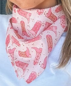 TREASURE CHEST CO SCARF - COWBOY BOOTS SCARF