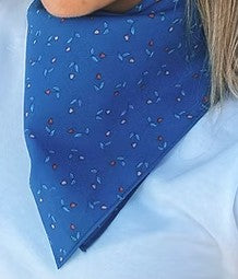 TREASURE CHEST CO SCARF - ROYAL BLUE FLORAL SCARF