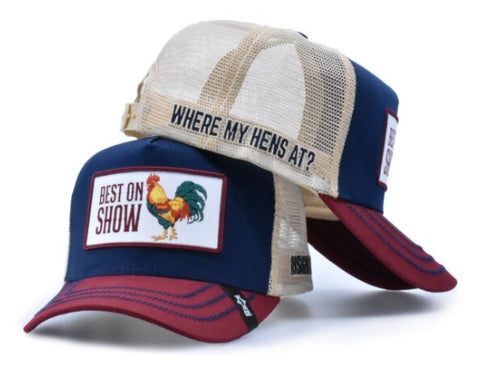 INSIGNIA TRUCKER HAT CAP - BEST ON SHOW - TRI COLOUR