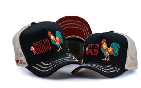 INSIGNIA TRUCKER HAT CAP - BEST ON SHOW - BLACK