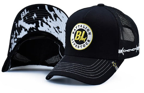 INSIGNIA TRUCKER HAT CAP - BATTALION LIVESTOCK - SPECKLE