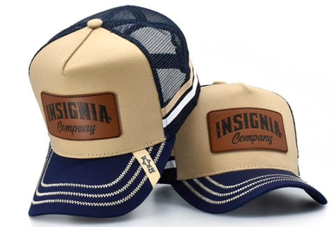 INSIGNIA TRUCKER HAT CAP - INSIGNIA NAVY WHISKEY RIVER