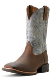 ARIAT MENS BOOT - SPORT WESTERN WIDE SQUARE TOE - EARTH / GLACIER BLUE - 10053731 [SZ:7.5]