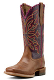 ARIAT WOMENS BOOT - SHOWDOWN WESTERN - DARK TAN / VINO - 10061147 [SZ:6]