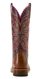 ARIAT WOMENS BOOT - SHOWDOWN WESTERN - DARK TAN / VINO - 10061147 [SZ:6]