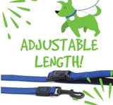 DOG LEAD - NYLON LEASH WIT LOGO - 2.5 X 120CM - ANY COLOUR