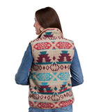 ROPER WOMENS VEST WHITE AZTEC - 03-098-0781-6127 [SZ:L]