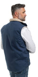 JUST COUNTRY ADULTS DIAMANTINA SHERPA VEST NAVY [SZ:L]