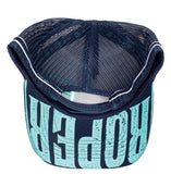 ROPER TRUCKER CAP BRANDED NAVY / TURQUOISE - RC2405