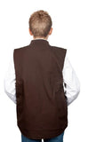 JC JNR DIAMANTINA VEST - CHOCOLATE - BWOV2103 [SZ:XS]