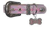 DOG COLLAR  - KAIRA DOG COLLAR - PURE WESTERN - P6W2965CLR - LILAC [SZ:XS]