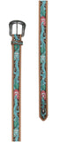 PURE WESTERN LADIES BELT - TALIAH - PAINTED FLORAL - P6W2936BLT 913 [SZ:XL]