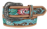 PURE WESTERN LADIES BELT - TALIAH - PAINTED FLORAL - P6W2936BLT 913 [SZ:XL]