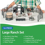 BIG COUNTRY TOYS - LARGE RANCH SET 16 PIECES - 418