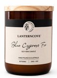 LANTERNCOVE CANDLES - BOTANICALS 8oz GLASS - BLUE CYPRESS FIR 