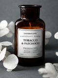 LANTERNCOVE CANDLES - DISPENSARY BOTTLE 6.5oz / 184g - TOBACCO & PATCHOULI 