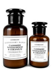 LANTERNCOVE CANDLES - DISPENSARY BOTTLE 6.5oz / 184g - CASHMERE SANDALWOOD & GERANIUM
