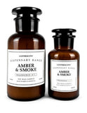 LANTERNCOVE CANDLES - DISPENSARY BOTTLE 6.5oz / 184g - AMBER & SMOKE