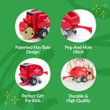 BIG COUNTRY TOYS - ROUND BALER RED - 490R