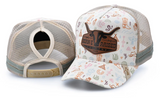 INSIGNIA TRUCKER HAT CAP - BORN & RAISED "PONY UP" 