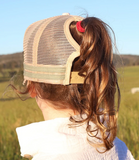 INSIGNIA TRUCKER HAT CAP - BORN & RAISED "PONY UP" 