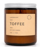 LANTERNCOVE CANDLES - GLO - GLASS JAR TIN LID 212g - BON BON, TOFFEE