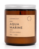 LANTERNCOVE CANDLES - GLO - GLASS JAR TIN LID 212g - AQUA MARINE