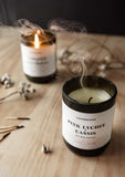 LANTERNCOVE CANDLES - JADE - GREEN GLASS BAMBOO LID 255g - PINK LYCHEE & CASSIS