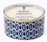 LANTERNCOVE CANDLES - BRIC-A-BRAC - CERAMIC DISH 384g - WHITE COCONUT