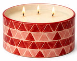 LANTERNCOVE CANDLES - BRIC-A-BRAC - CERAMIC DISH 384g - PEACH & GREEN TEA