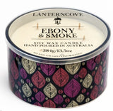LANTERNCOVE CANDLES - BRIC-A-BRAC - CERAMIC DISH 384g - EBONY & SMOKE