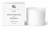 LANTERNCOVE CANDLES - HAMPTONS - WHITE BOXED 350g - WHITE WOOD MUSK & PATCHOULI