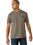 ARIAT MENS TEE SHIRT - PAINTRIOT - SMOKED PEARL - 10071193 [SZ:S]