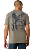 ARIAT MENS TEE SHIRT - PAINTRIOT - SMOKED PEARL - 10071193 [SZ:S]