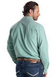 JUST COUNTRY MENS AUSTIN LONG SLEEVE FULL BUTTON PRINT WORKSHIRT - IVY MINI CHECK - MWLS2265 [SZ:M]