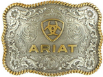 ARIAT ANTIQUE SILVER & GOLD BUCKLE 