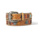 ARIAT WOMENS PAISLEY HAND TOOLED BELT 1-1/2" MULTI [SZ:S]